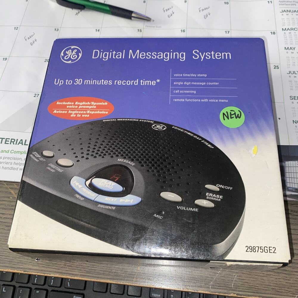 GE Digital Messaging System Model 29875GE2-B NEW in Box